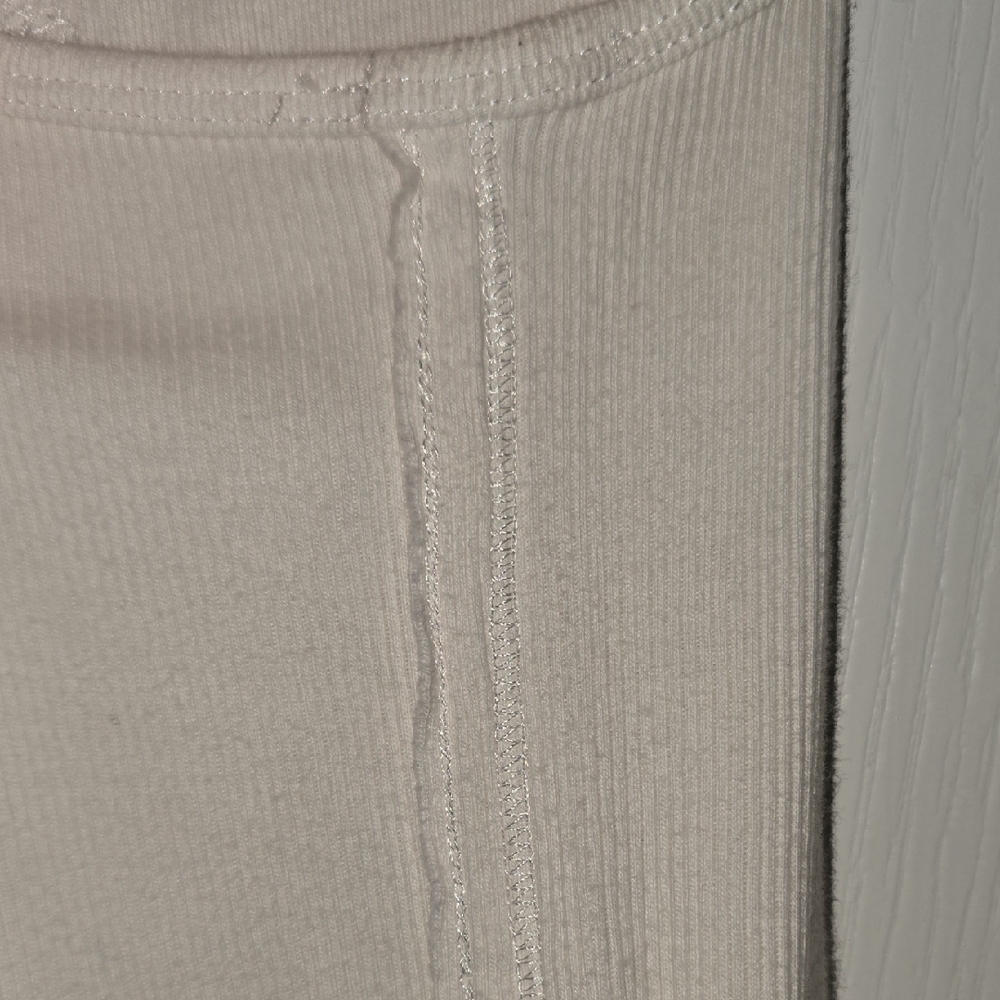 White Ribbed Tank Top - Picture 8 of 9